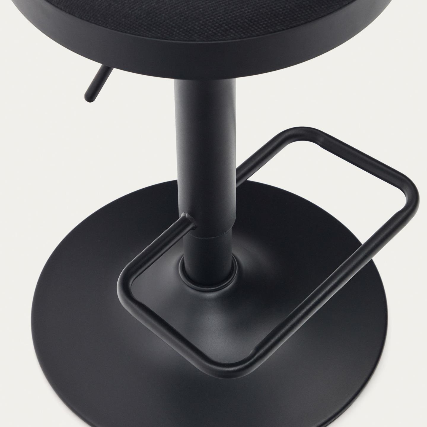 Stołek barowy ZAIB czarny szenil La Forma Eye on Design