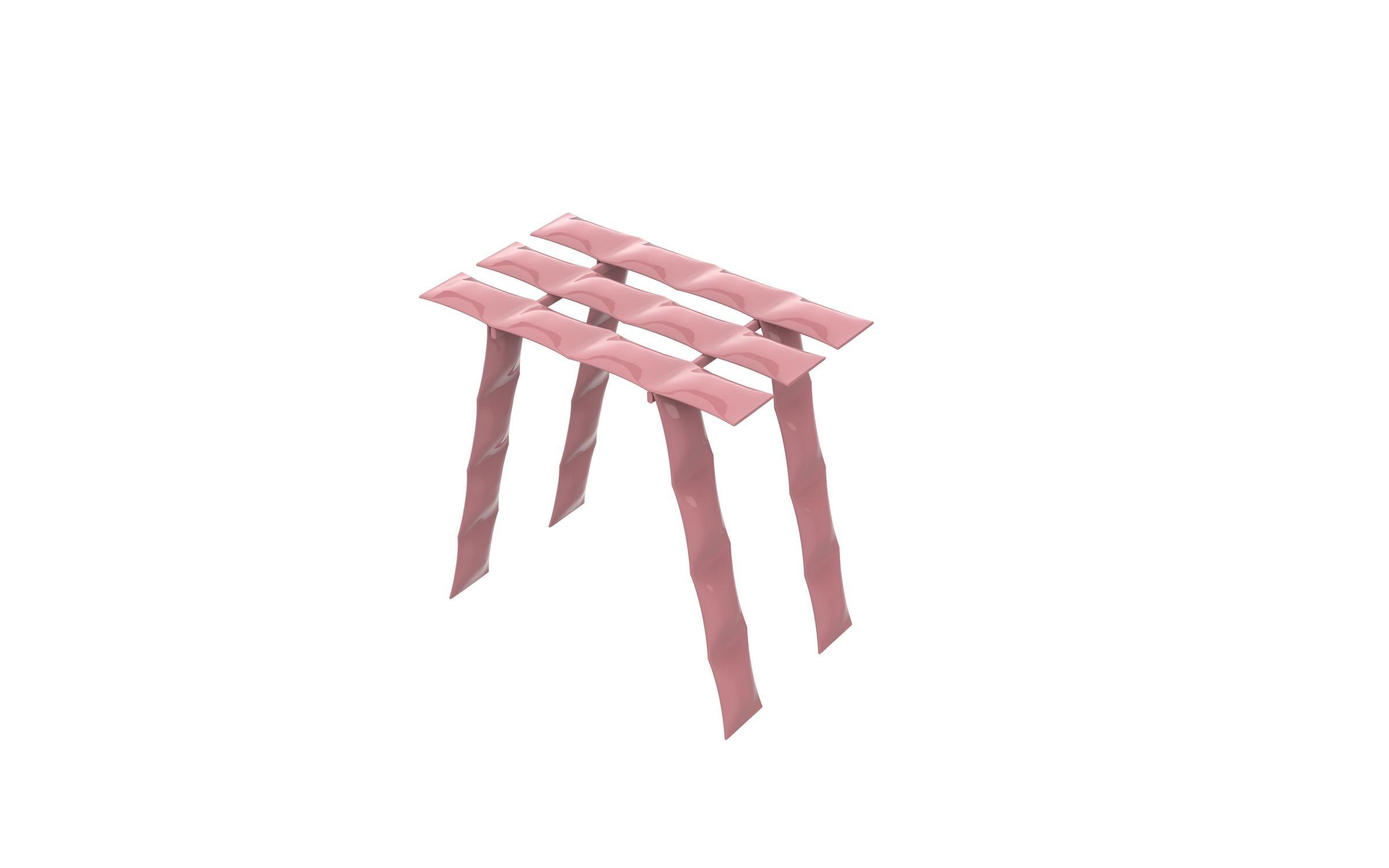 Stołek COSMIC STOOL Mati Sipiora Jasny róż Eye on Design