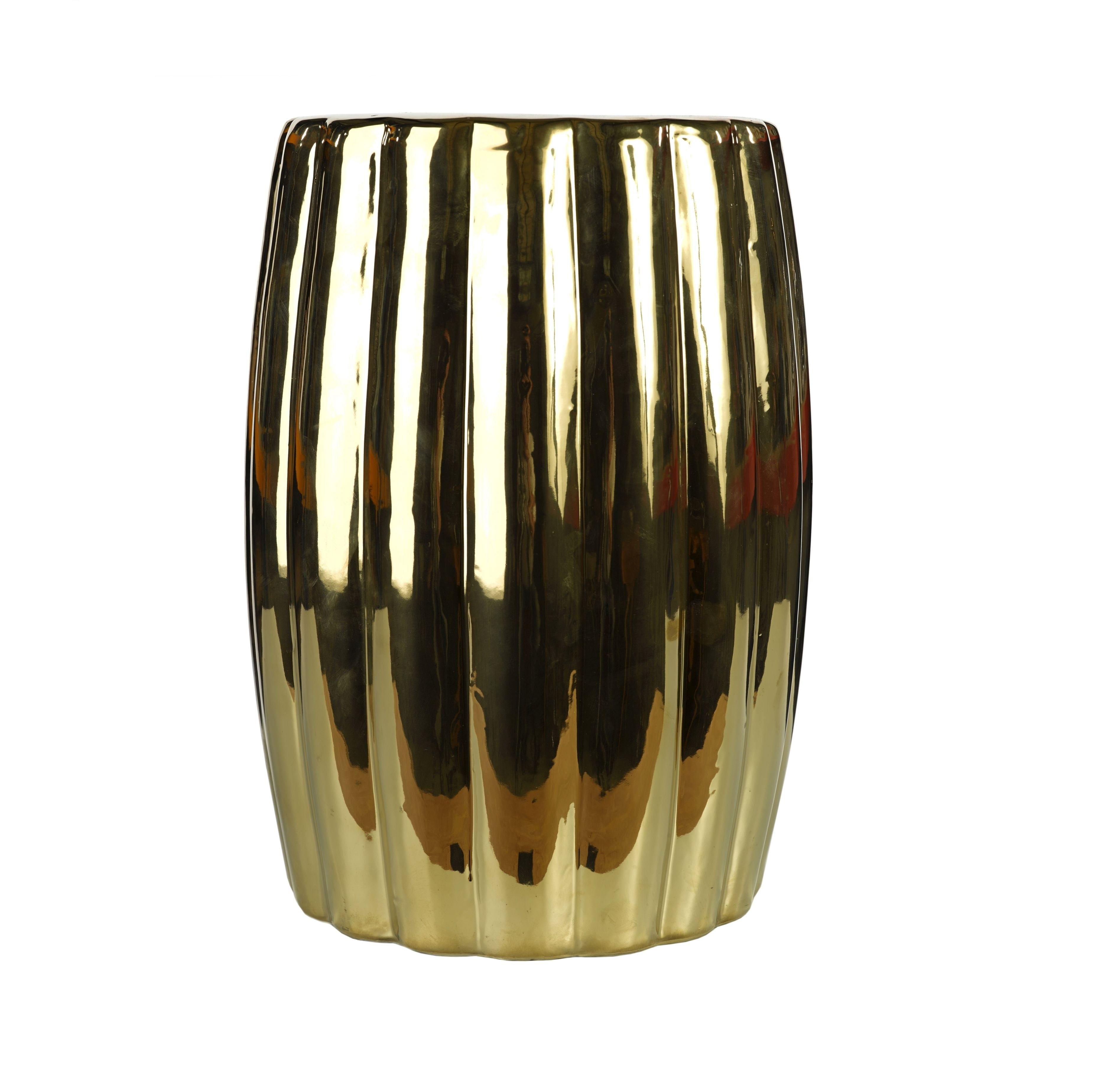 Stołek CURVY złoty Pols Potten Eye on Design