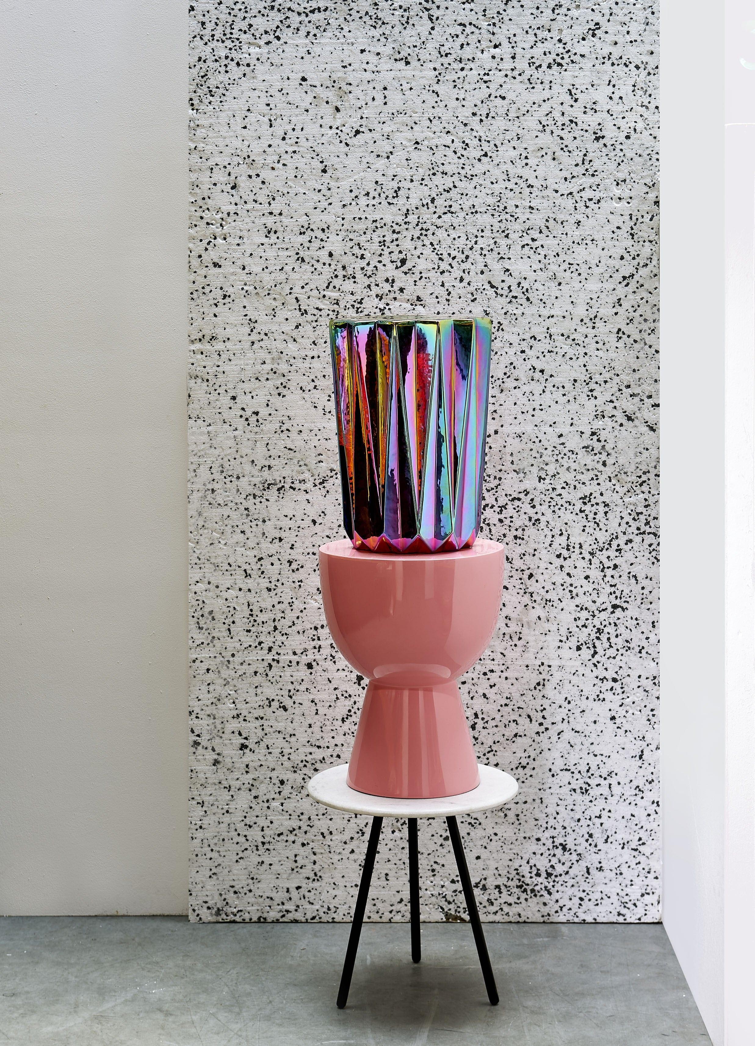 Stołek OILY FOLDS petrol Pols Potten Eye on Design