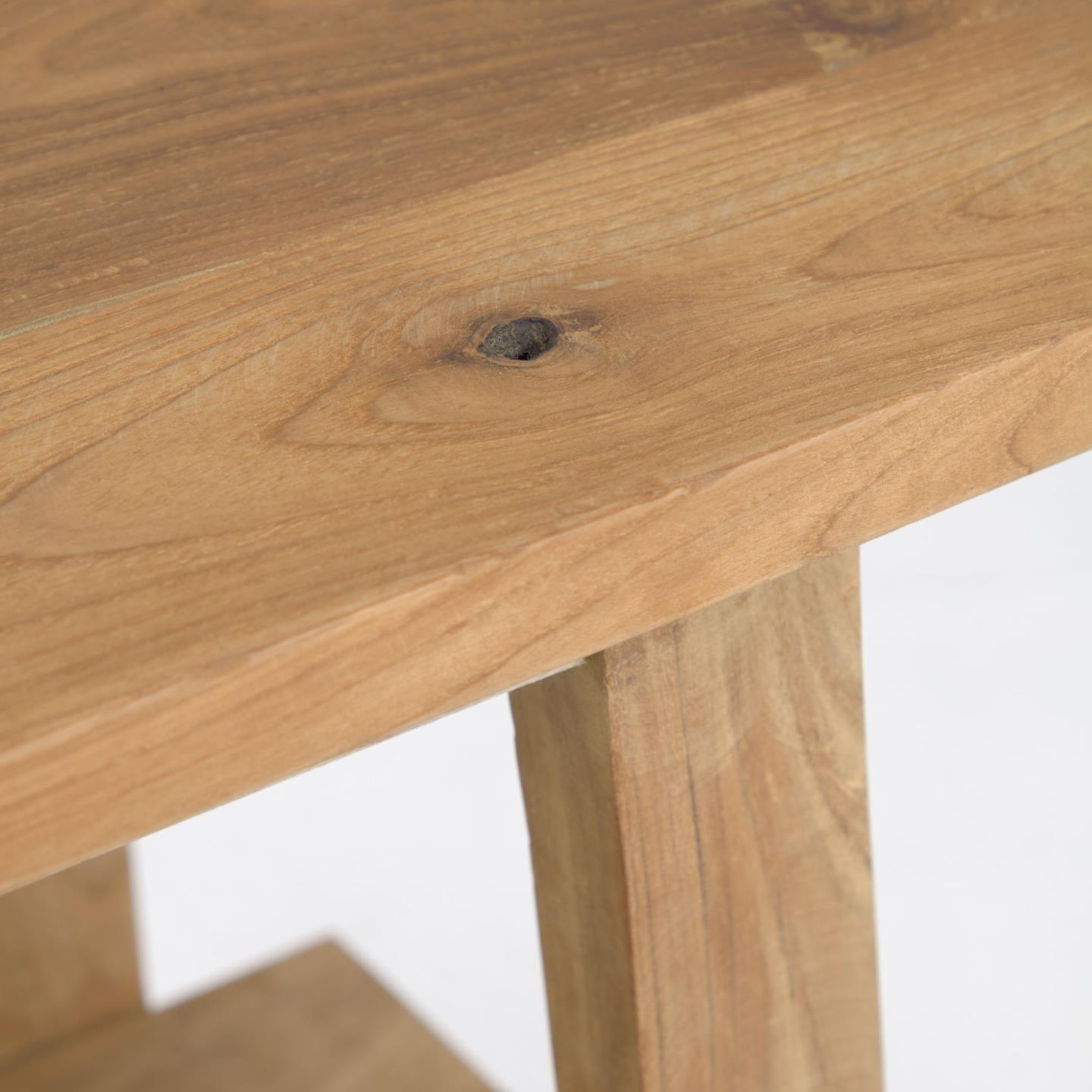 Stołek SAFARA lite drewno tekowe La Forma Eye on Design