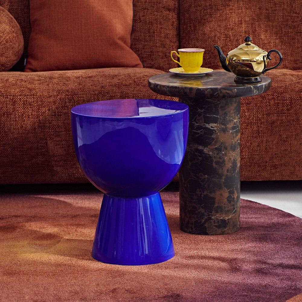 Stołek TAM TAM ciemnoniebieski Pols Potten Eye on Design