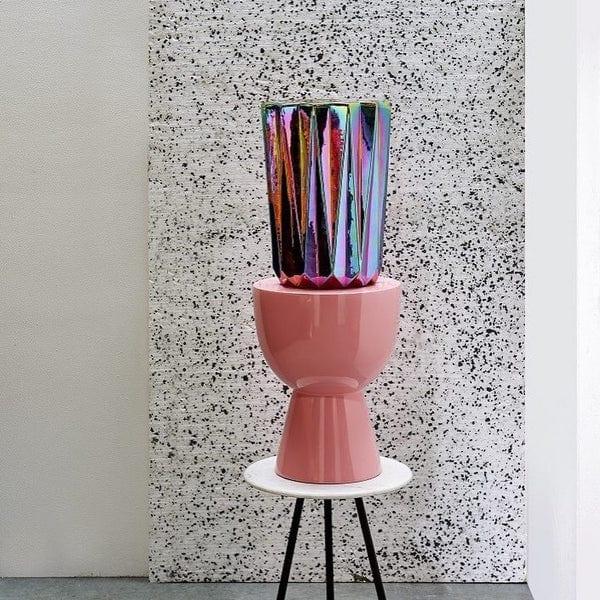 Stołek TAM TAM jasnoróżowy Pols Potten Eye on Design