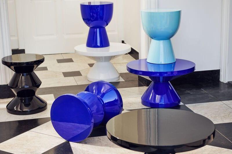 Stołek ZIG ZAG ciemnoniebieski Pols Potten Eye on Design