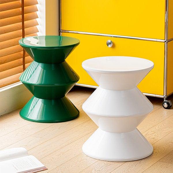 Stołek ZIG ZAG ciemnozielony Pols Potten Eye on Design