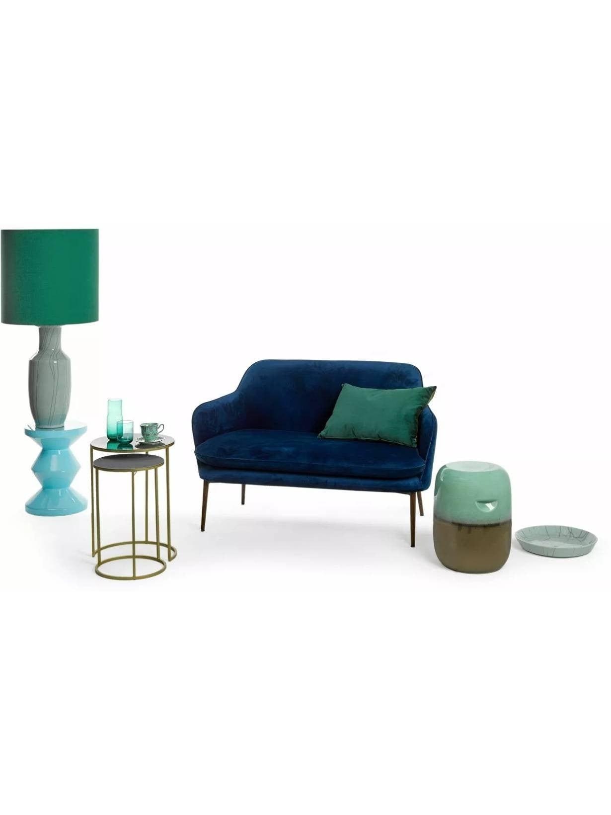 Stołek ZIG ZAG jasnoniebieski Pols Potten Eye on Design