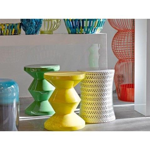 Stołek ZIG ZAG oliwkowy Pols Potten Eye on Design