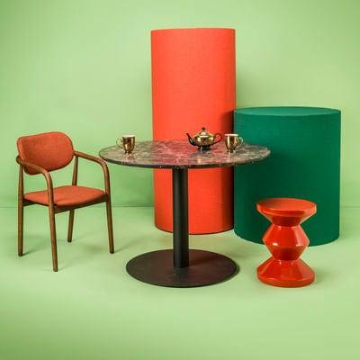 Stołek ZIG ZAG pomarańczowy Pols Potten Eye on Design