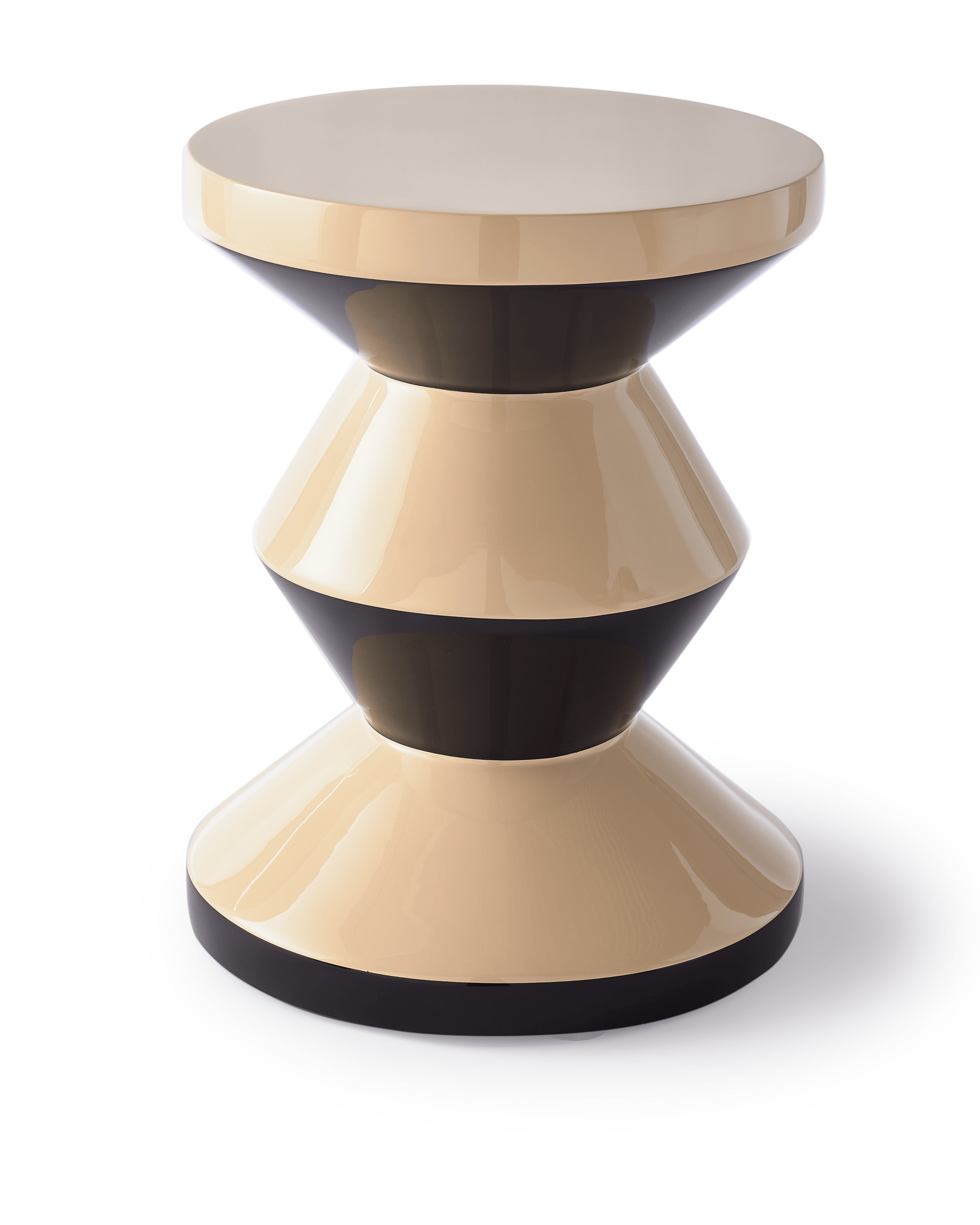 Stołek ZIG ZAG x CARICE VAN HOUSTEN beżowo - brązowy Pols Potten Eye on Design