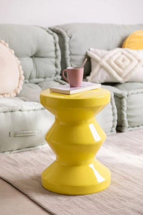 Stołek ZIG ZAG żółty Pols Potten Eye on Design