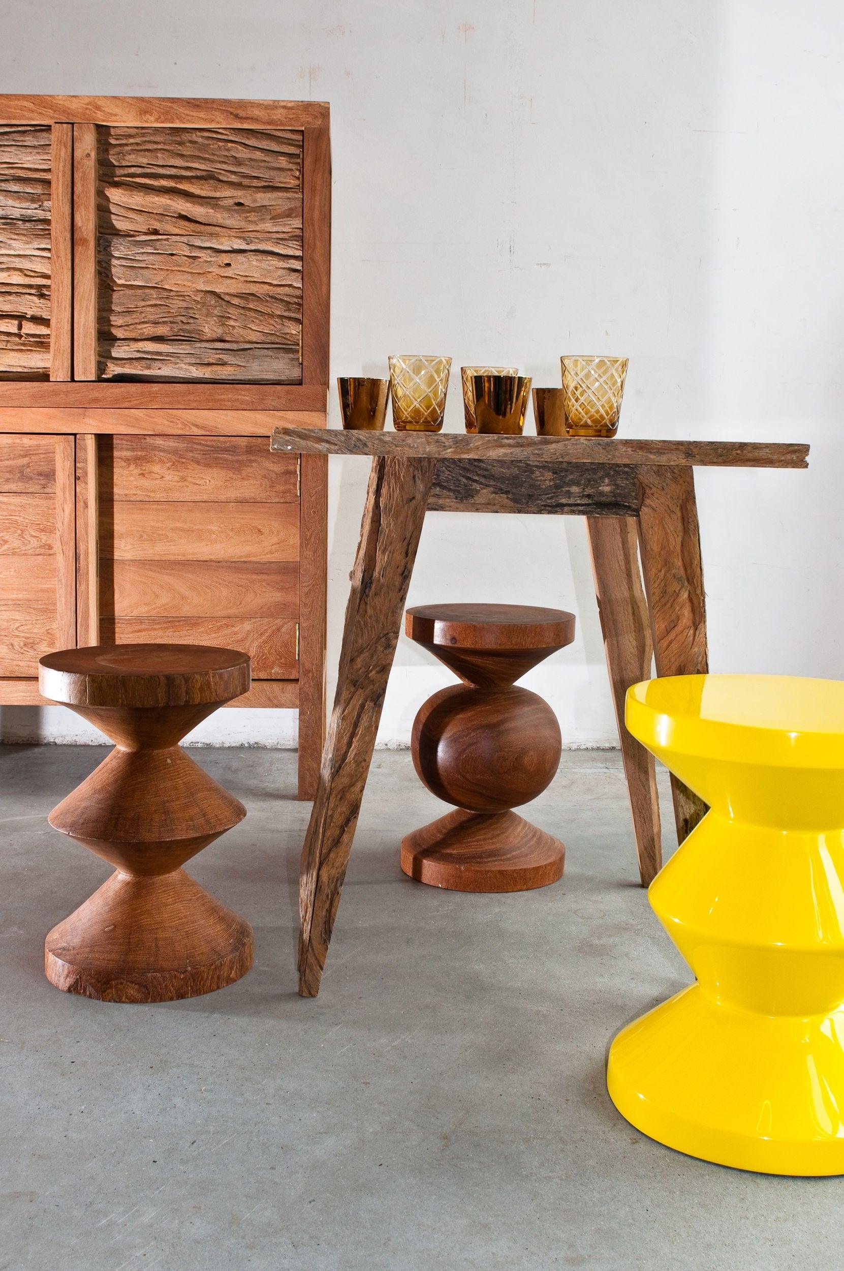 Stołek ZIG ZAG żółty Pols Potten Eye on Design