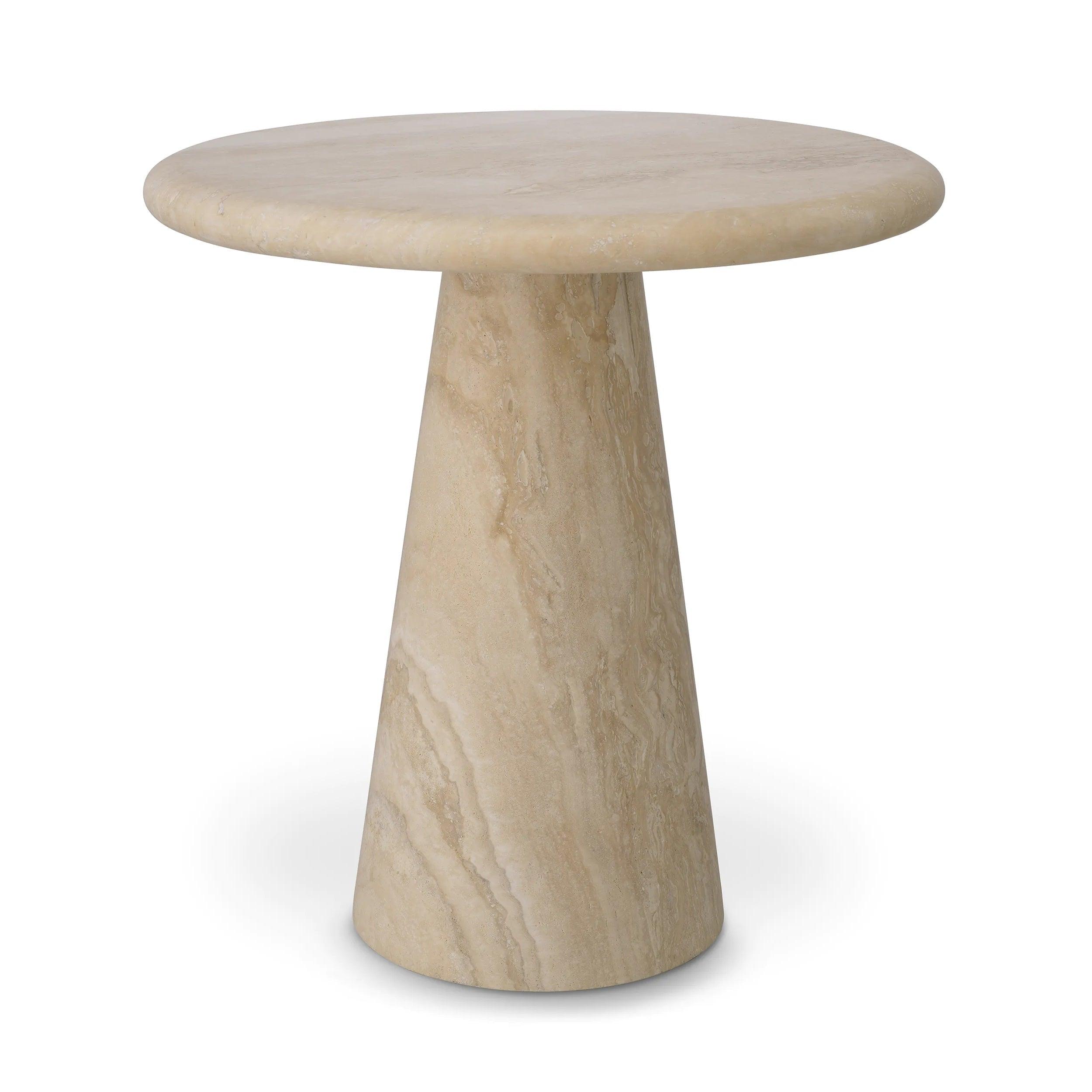 Stolik boczny ADRIANA trawertyn Eichholtz 46 cm Eye on Design
