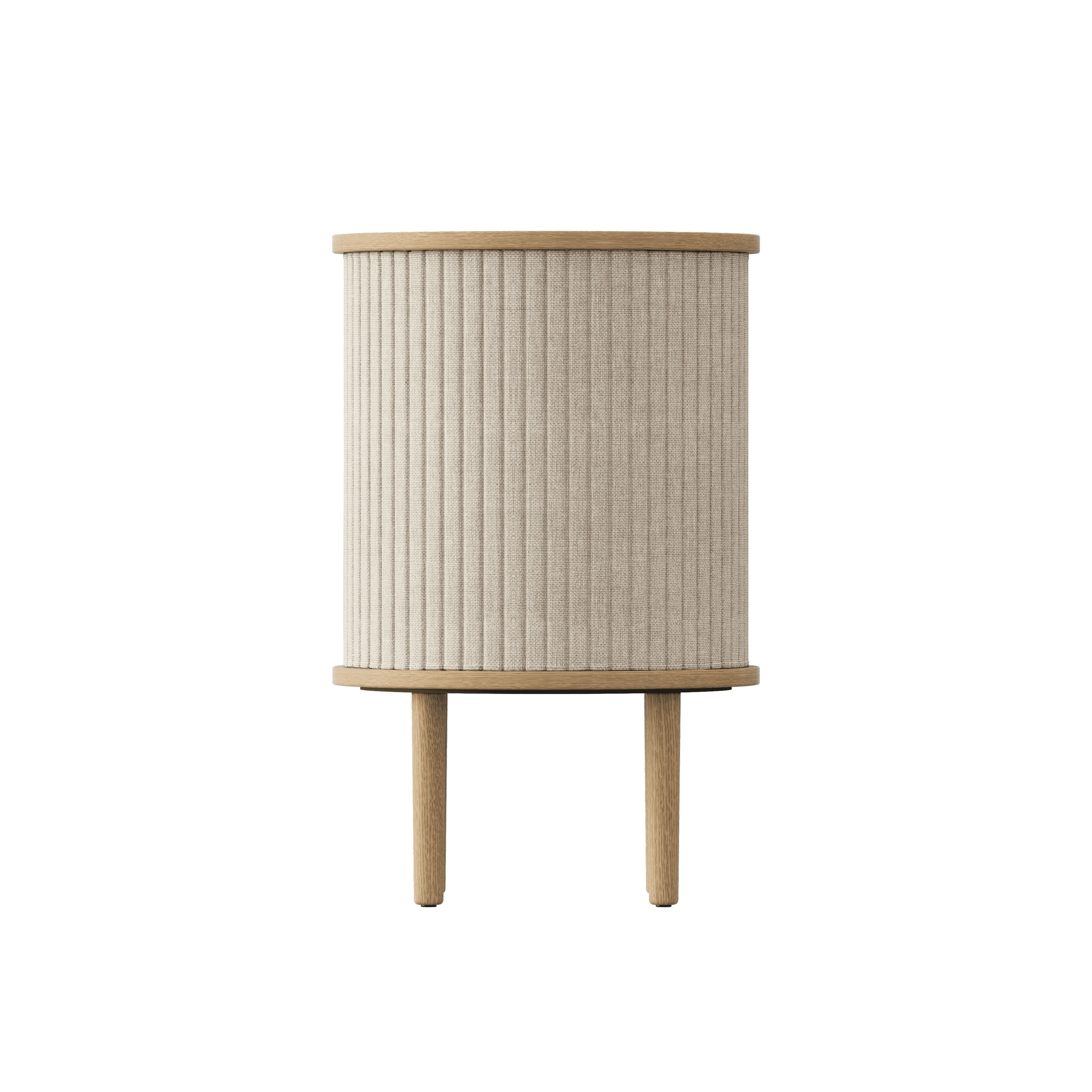 Stolik boczny AUDACIOUS beżowy z dębem UMAGE Eye on Design