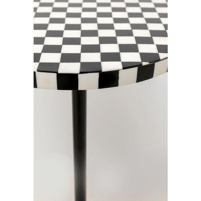Zijtafel DOMERO CHESS zwart-wit