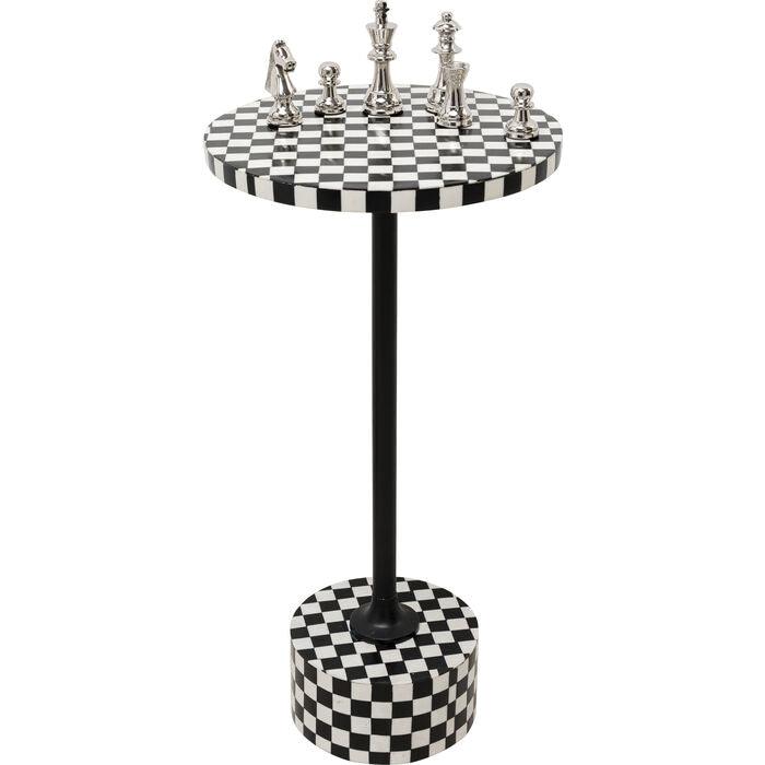 Zijtafel DOMERO CHESS zwart-wit