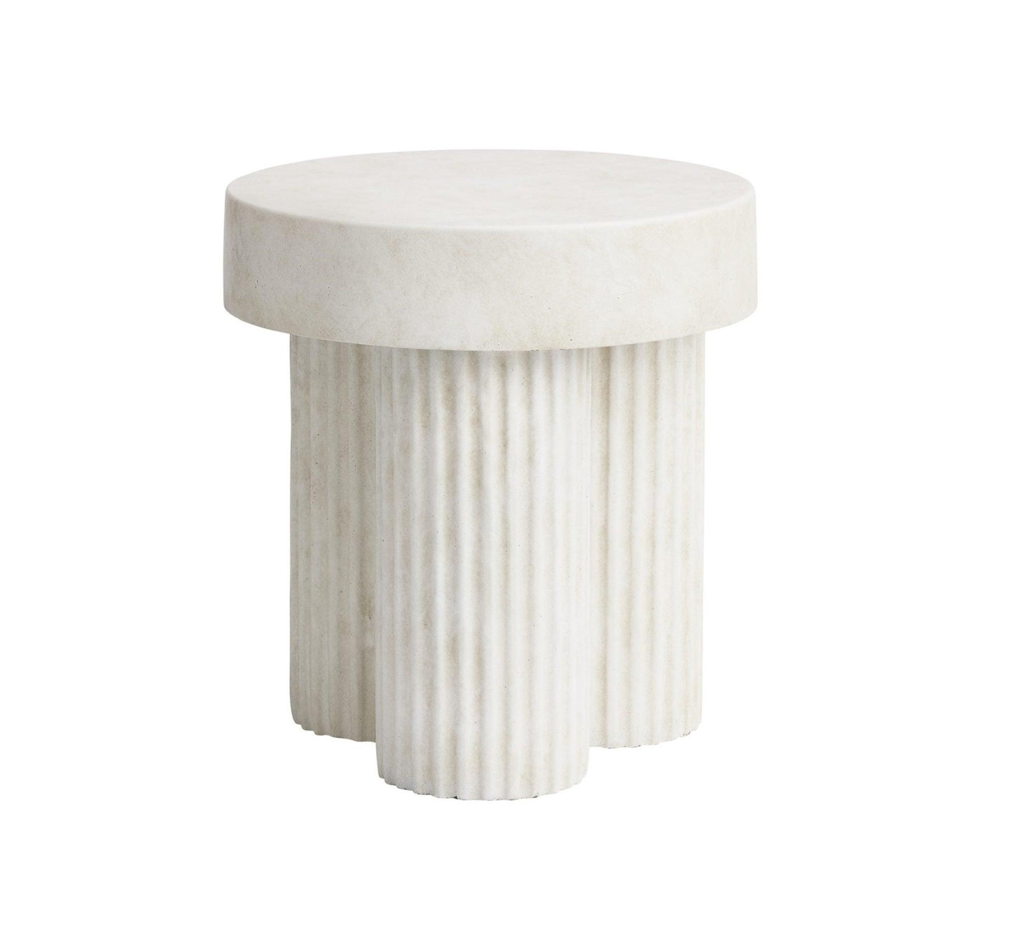 Stolik boczny GEAR biały beton NORR11 Eye on Design