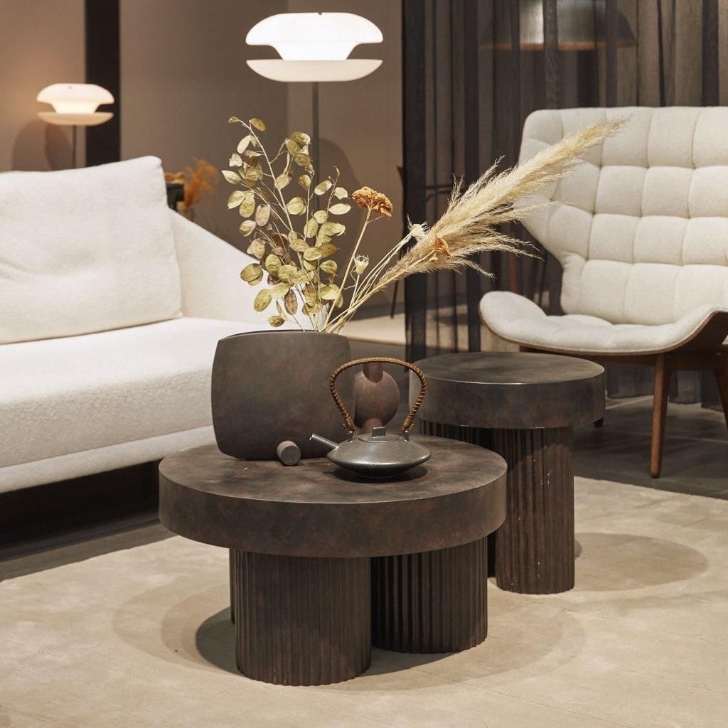 Stolik boczny GEAR czarny beton NORR11 Eye on Design