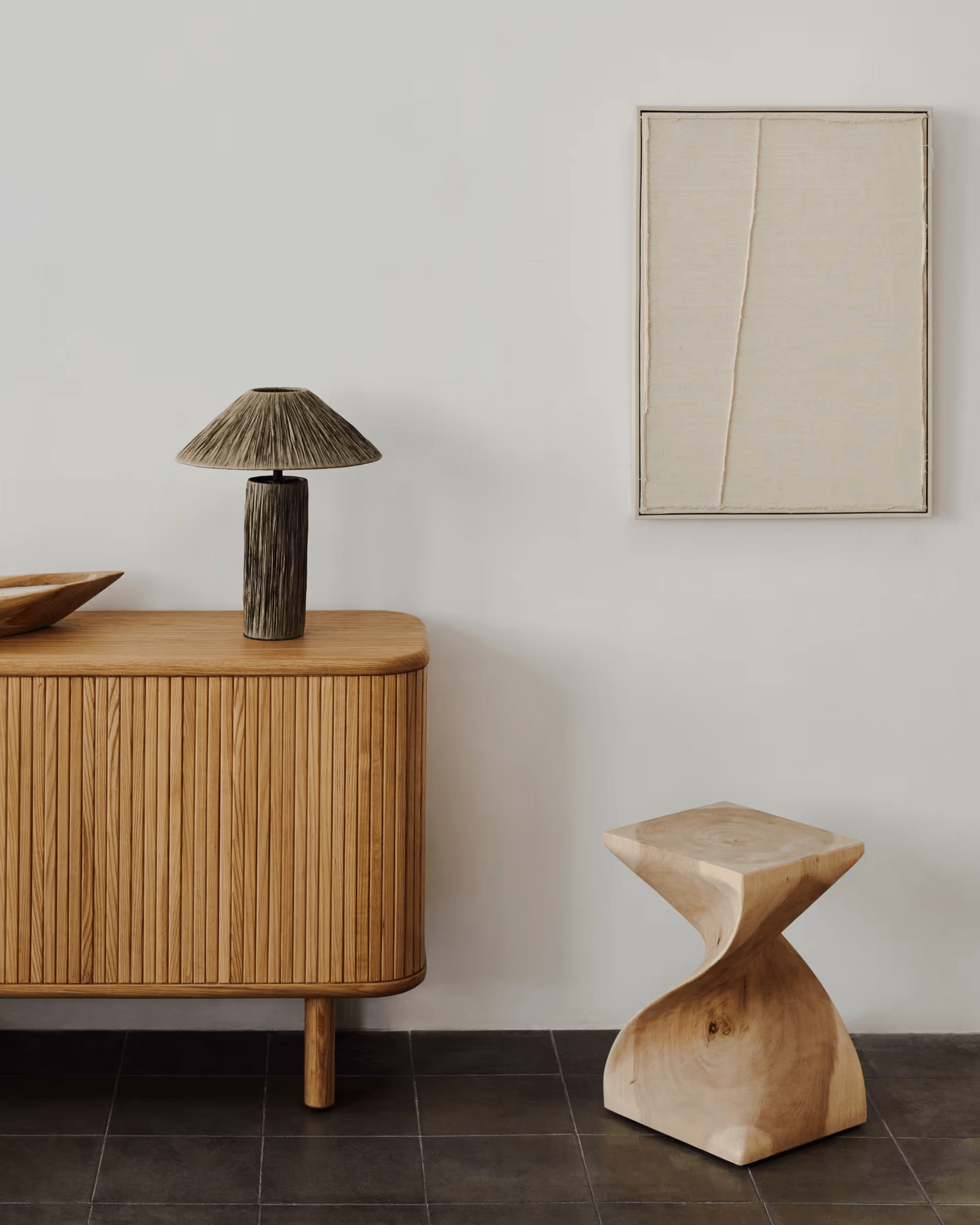 Stolik boczny HAKON lite drewno mungur La Forma Eye on Design