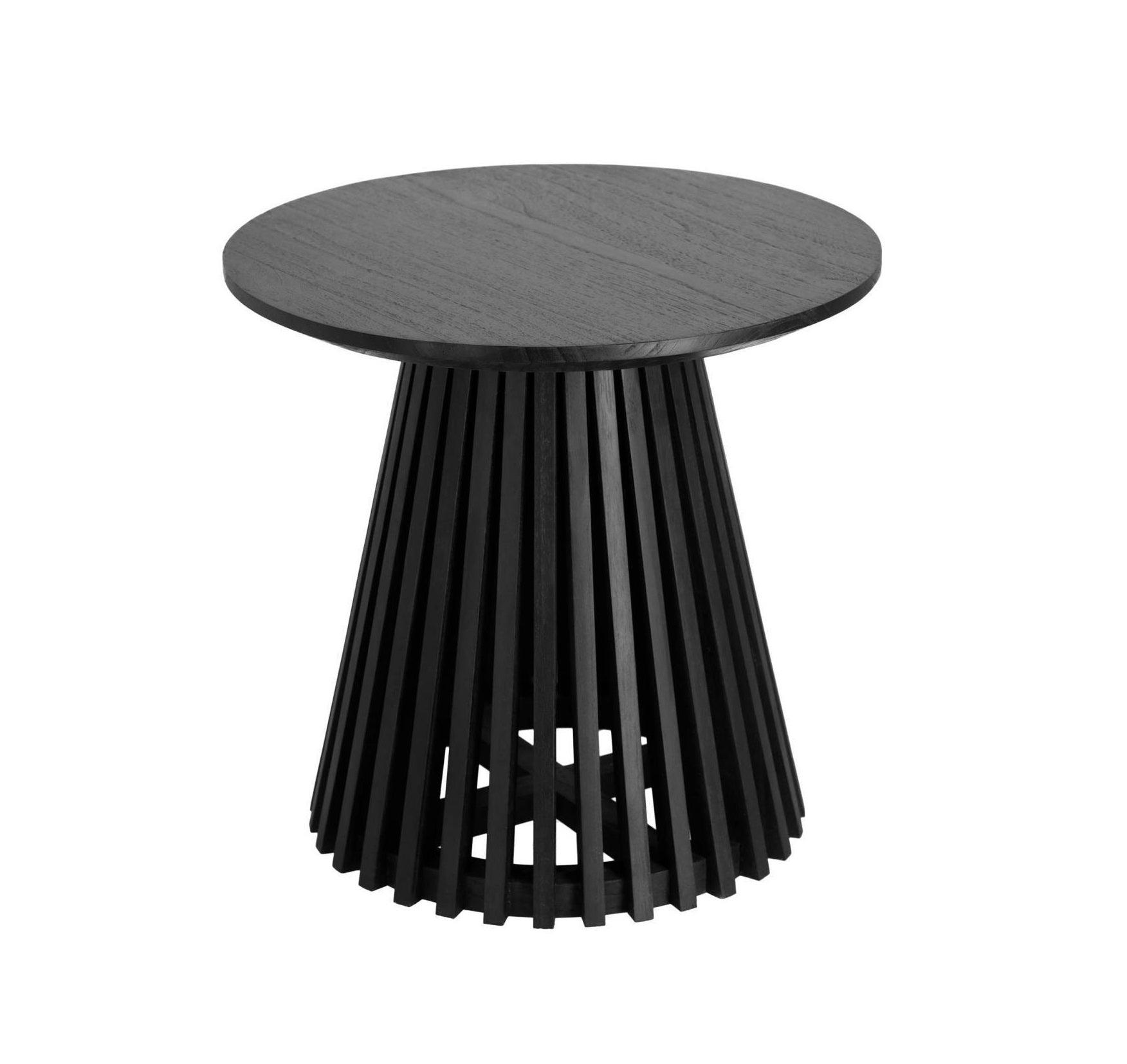 Stolik boczny JEANETTE czarne drewno mindi La Forma Eye on Design