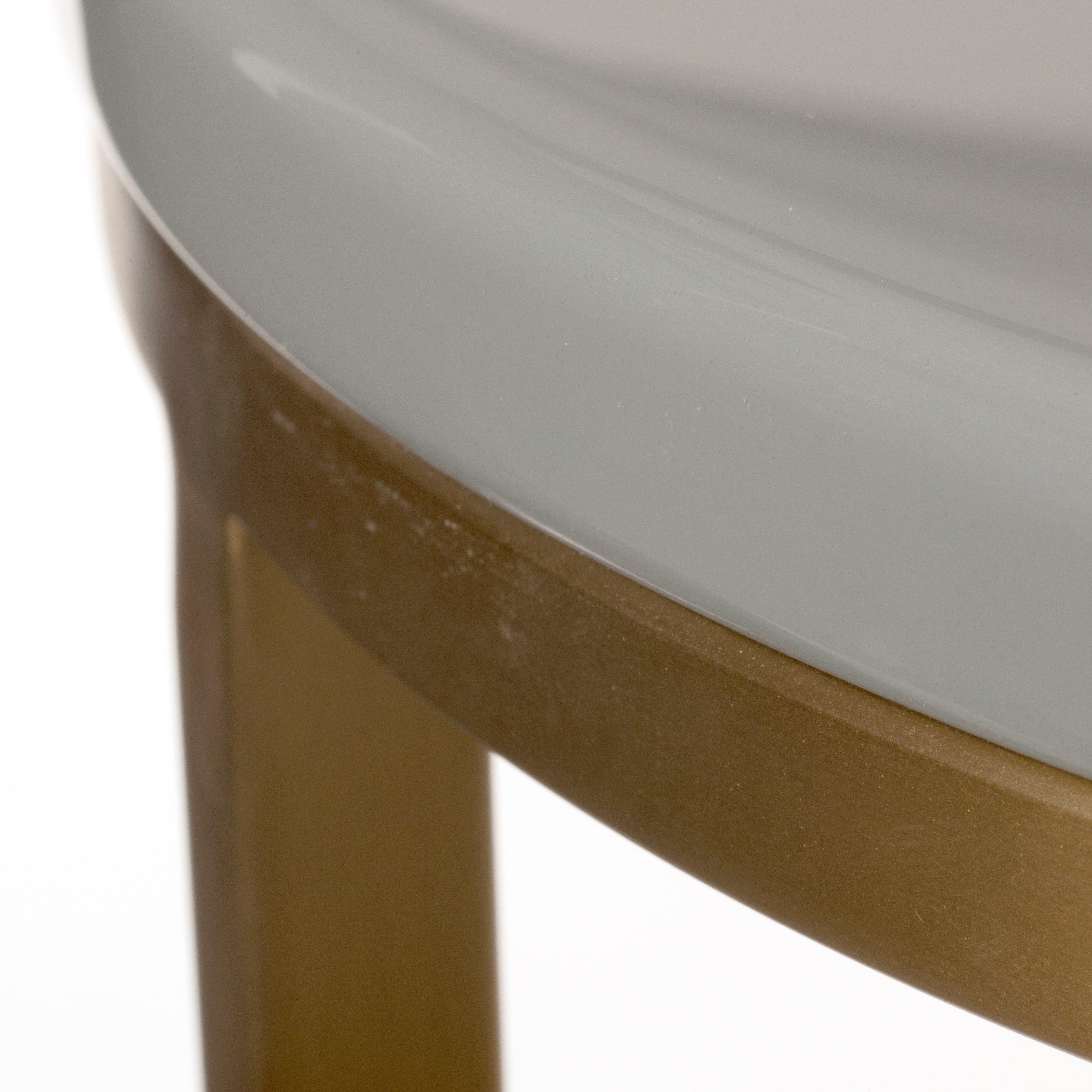 Stolik boczny MARBLE LOOK biały ze złotą podstawą Pols Potten Eye on Design