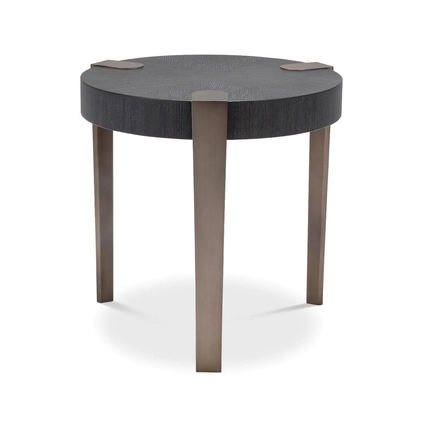 Stolik boczny OXNARD okleina dębowa antracytowa Eichholtz Eye on Design