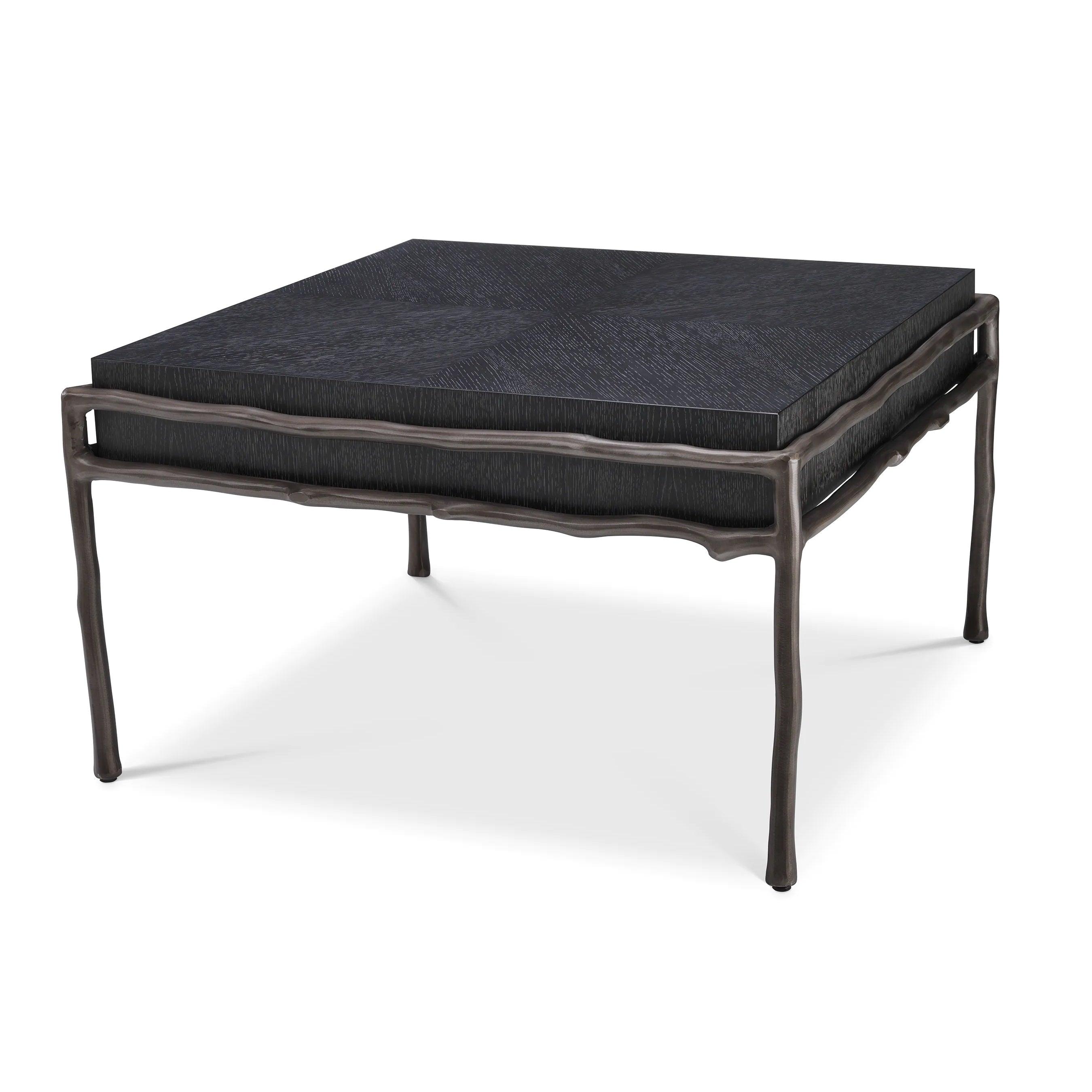 Stolik boczny PREMIER czarny fornir dębowy Eichholtz Eye on Design