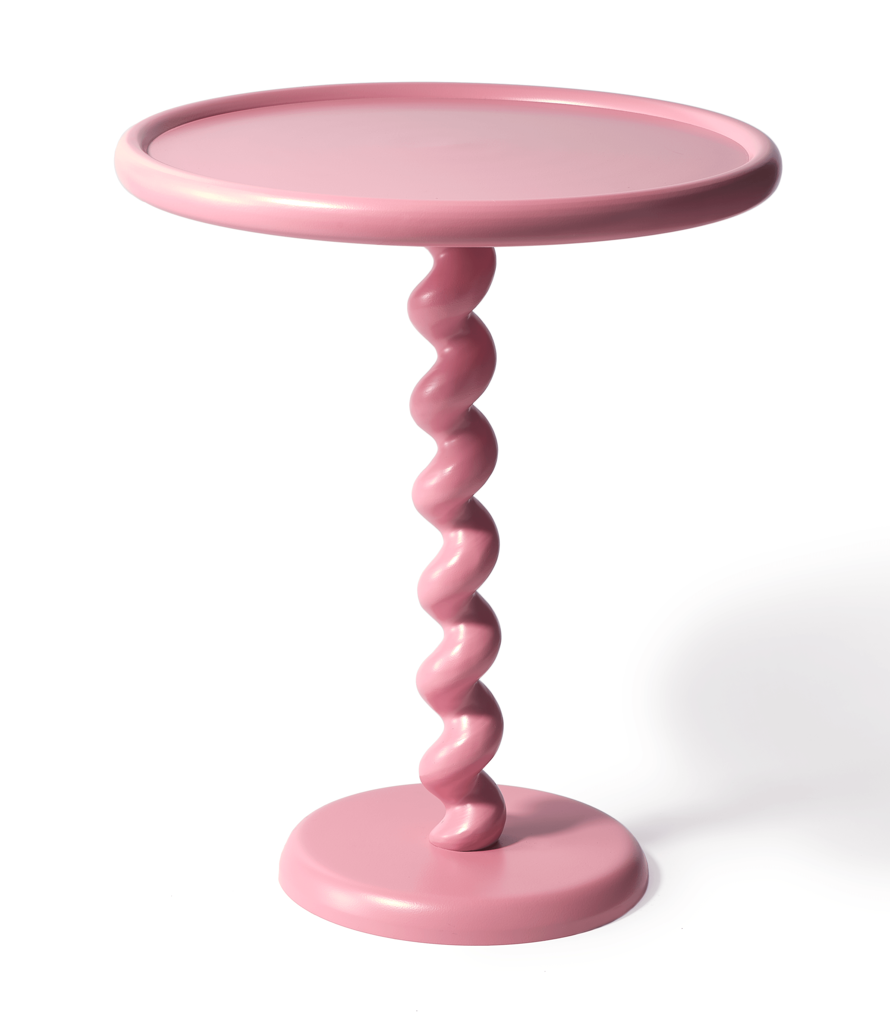 Stolik boczny TWISTER jasnoróżowy Pols Potten Eye on Design