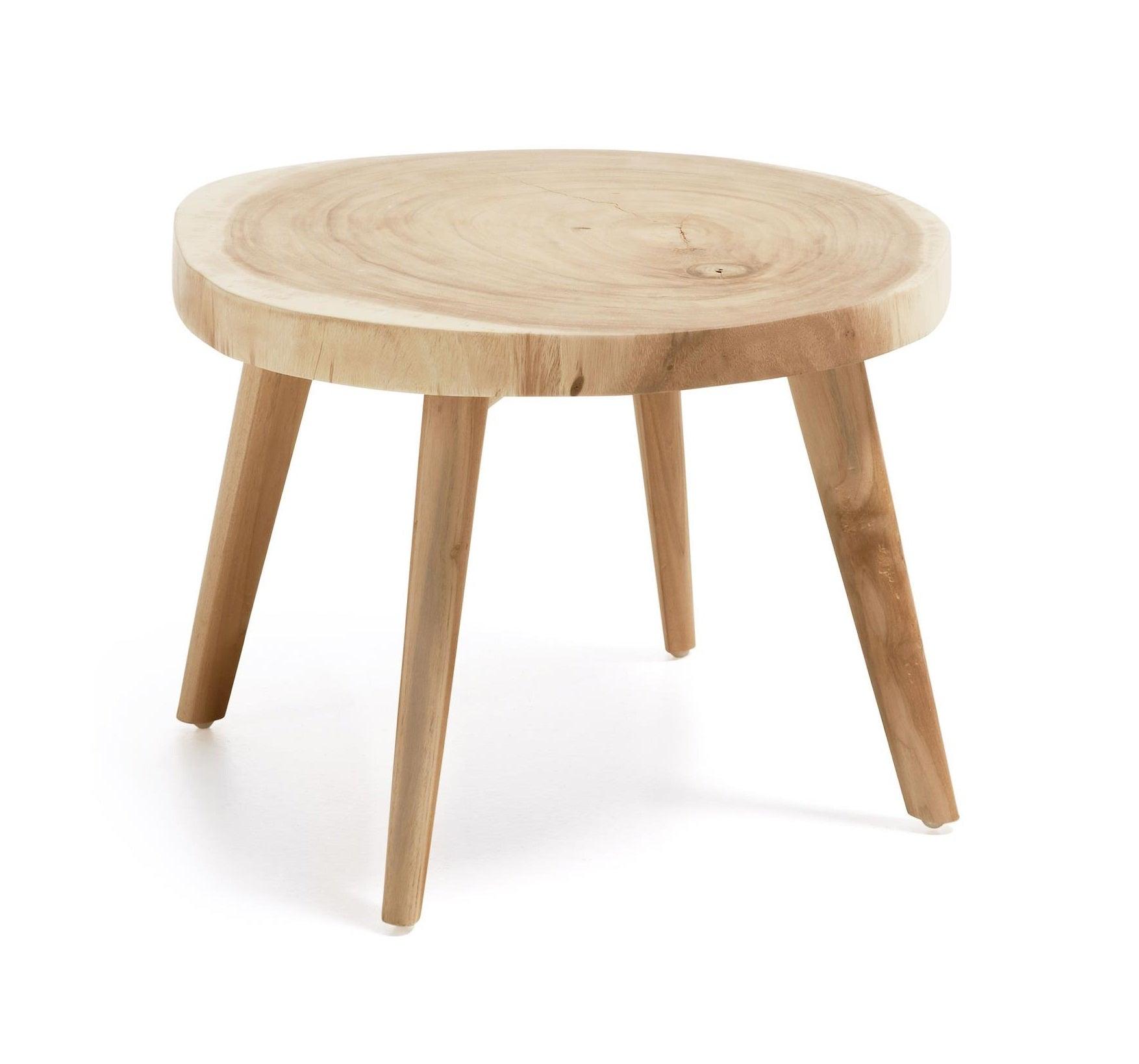 Stolik boczny WELLCRES lite drewno mungur La Forma Eye on Design