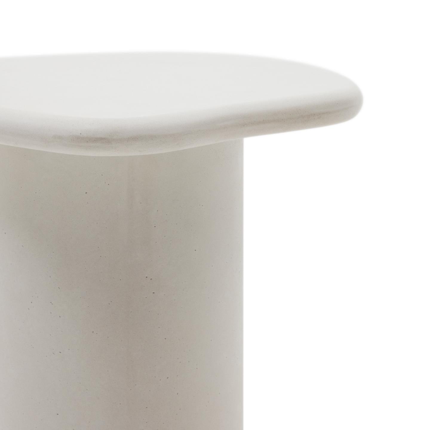 Stolik boczny zewnętrzny MACARELLA biały cement La Forma Eye on Design