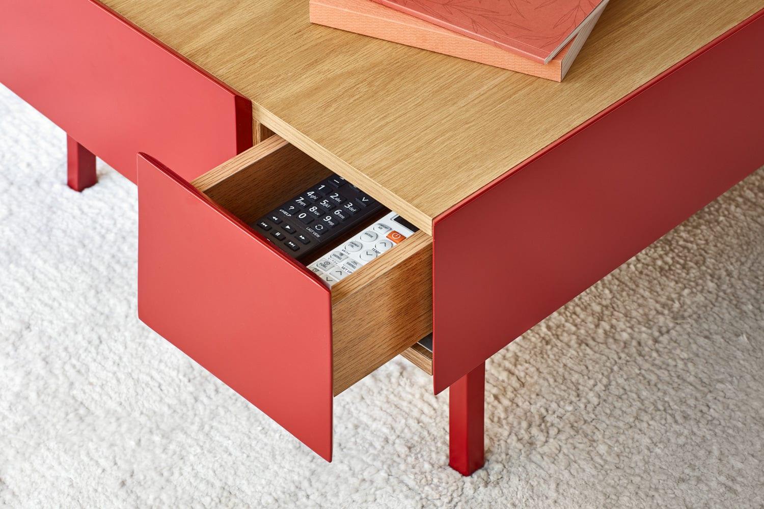 Stolik kawowy ARISTA czerwony Teulat Eye on Design