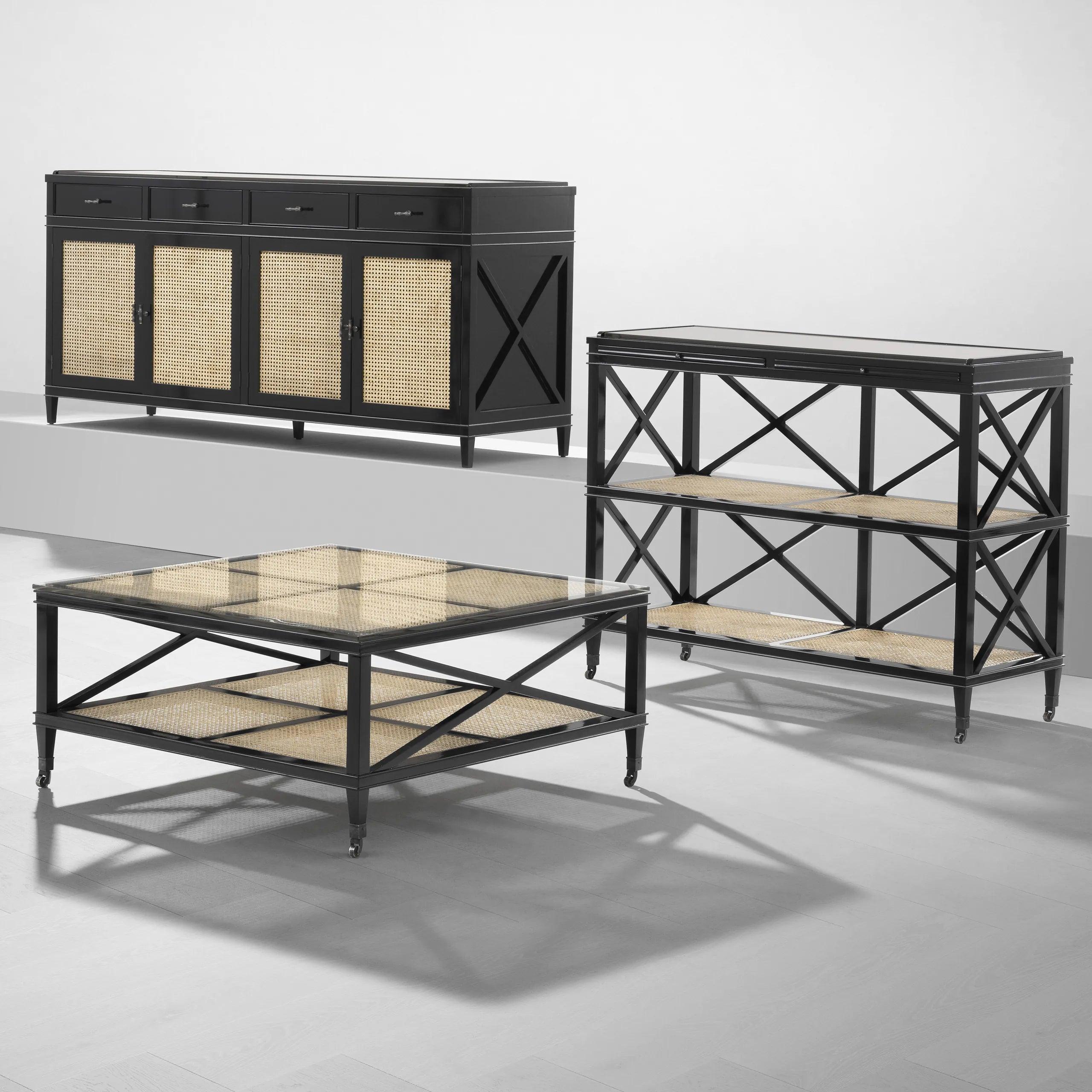 Stolik kawowy BAHAMAS rama z drewna mahoniowego Eichholtz Eye on Design