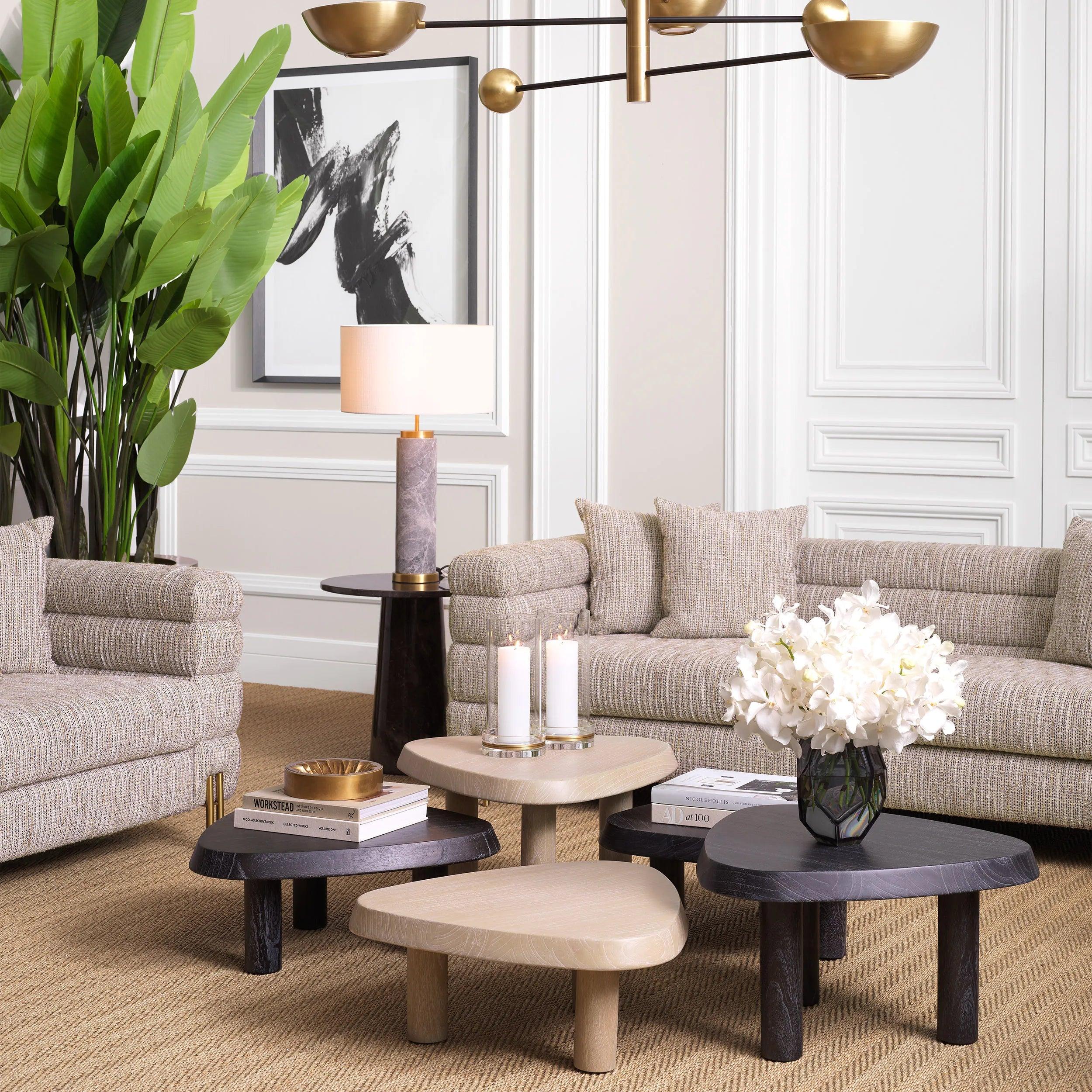 Stolik kawowy BRIËL czarny fornir Eichholtz Eye on Design