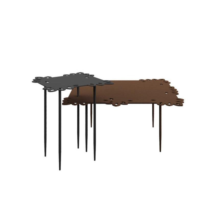 Stolik kawowy FLAT LACE czarny z brązowym Liu Jo Living Eye on Design