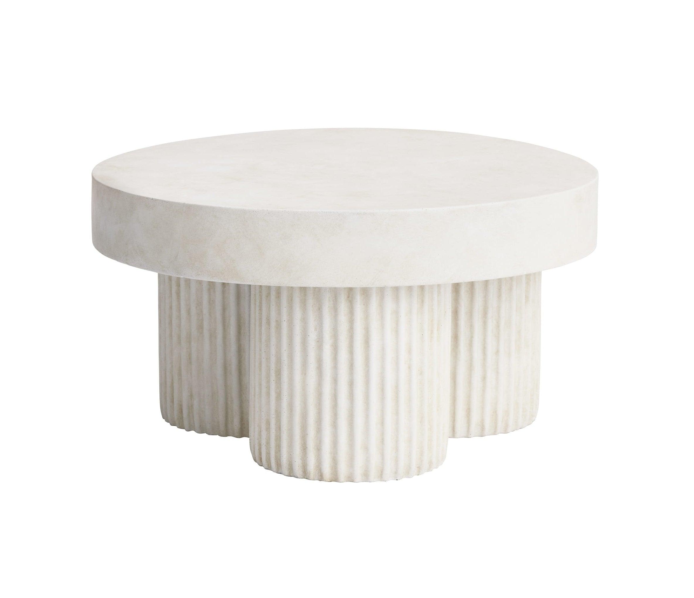 Stolik kawowy GEAR biały beton NORR11 Eye on Design