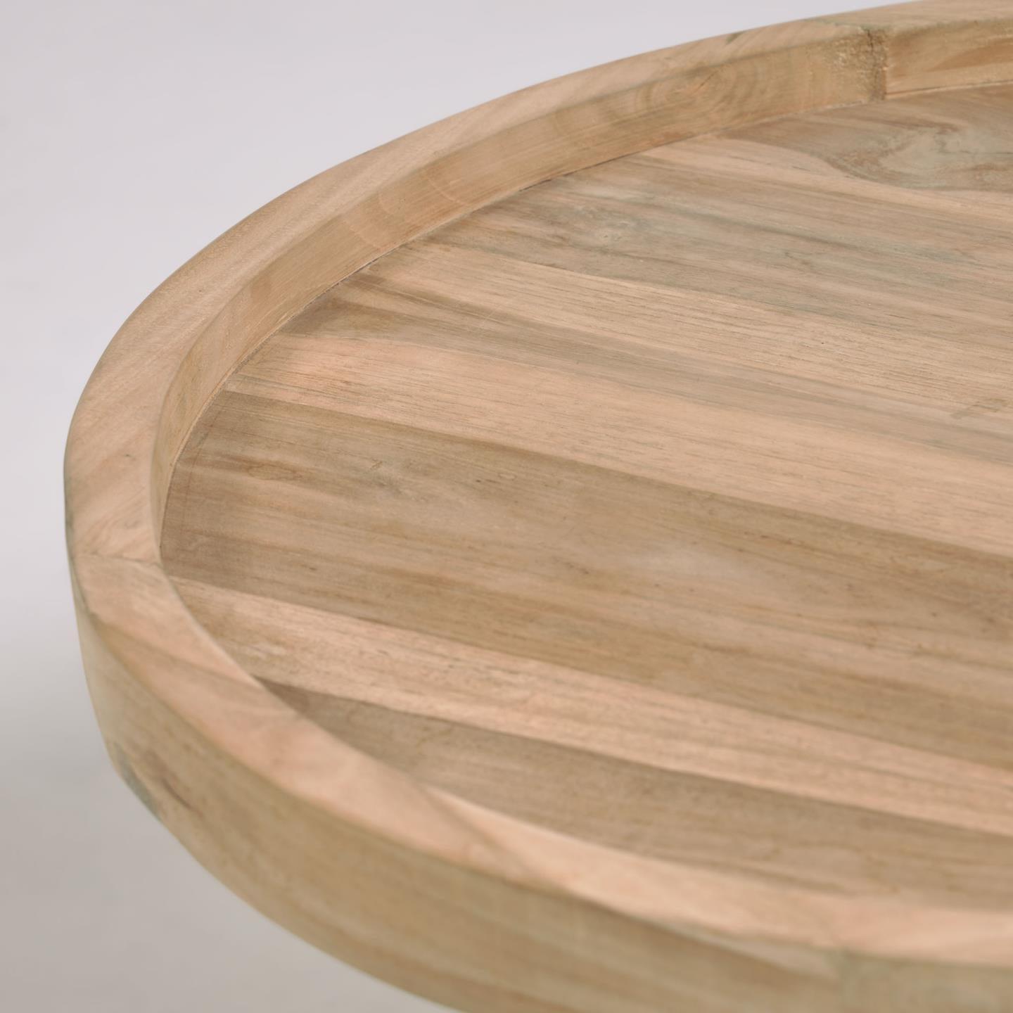 Stolik kawowy GLENDA lite drewno tekowe La Forma Eye on Design