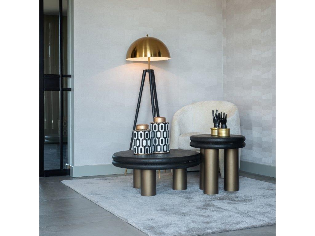 Stolik kawowy MACARON mosiądz Richmond Interiors Eye on Design