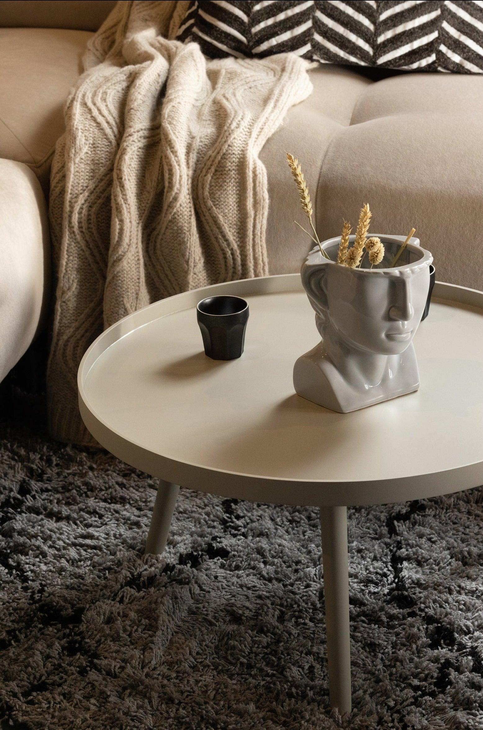 Stolik kawowy MESA beżowy Woood Eye on Design