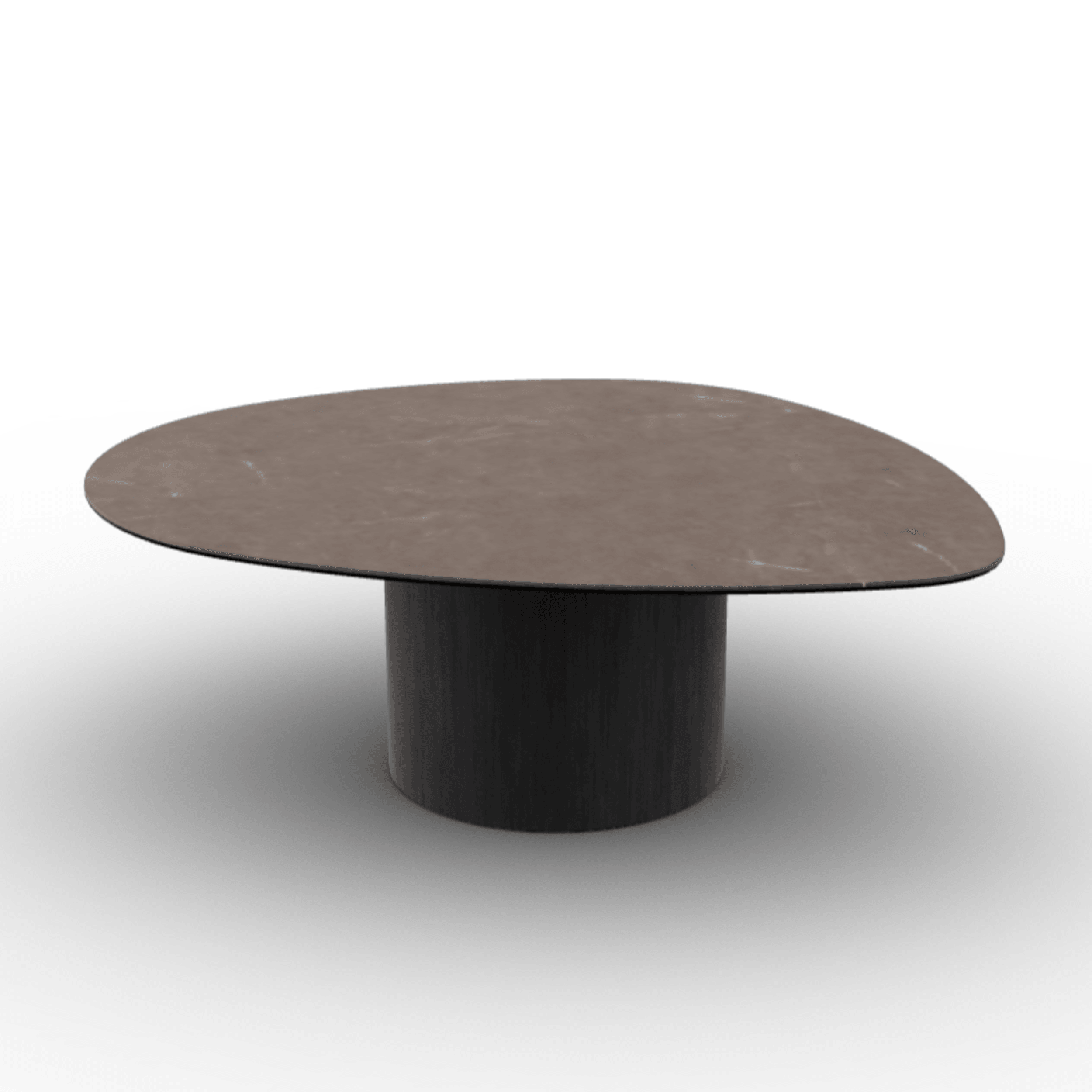 Stolik kawowy MUSHROOM czarny matowy Calligaris brązowa ceramika Eye on Design