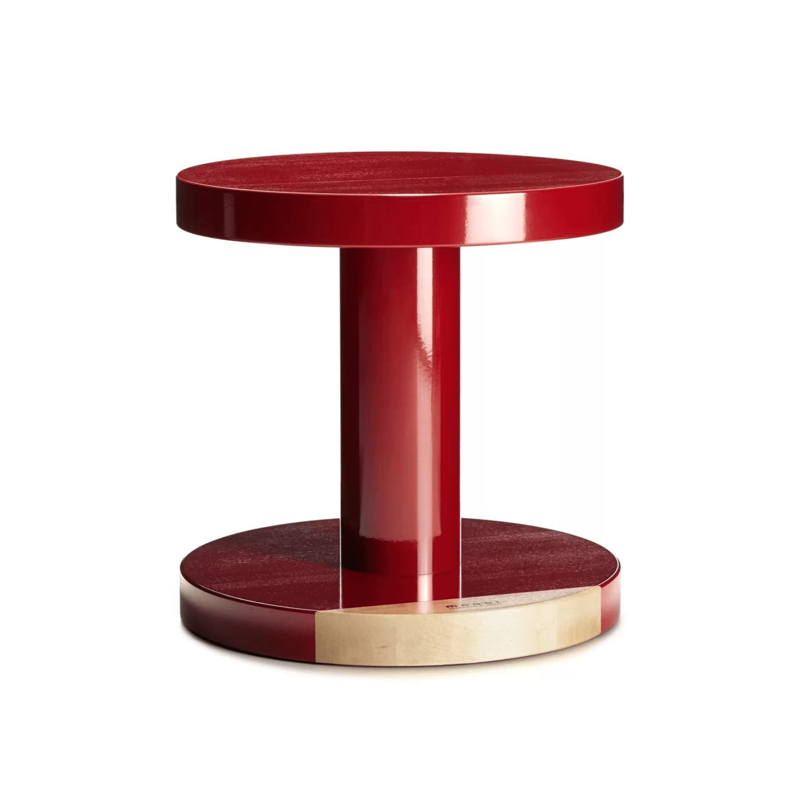 Stolik kawowy okrągły COMMON COMARDES SEAMSTRESS bordowy Moooi Eye on Design