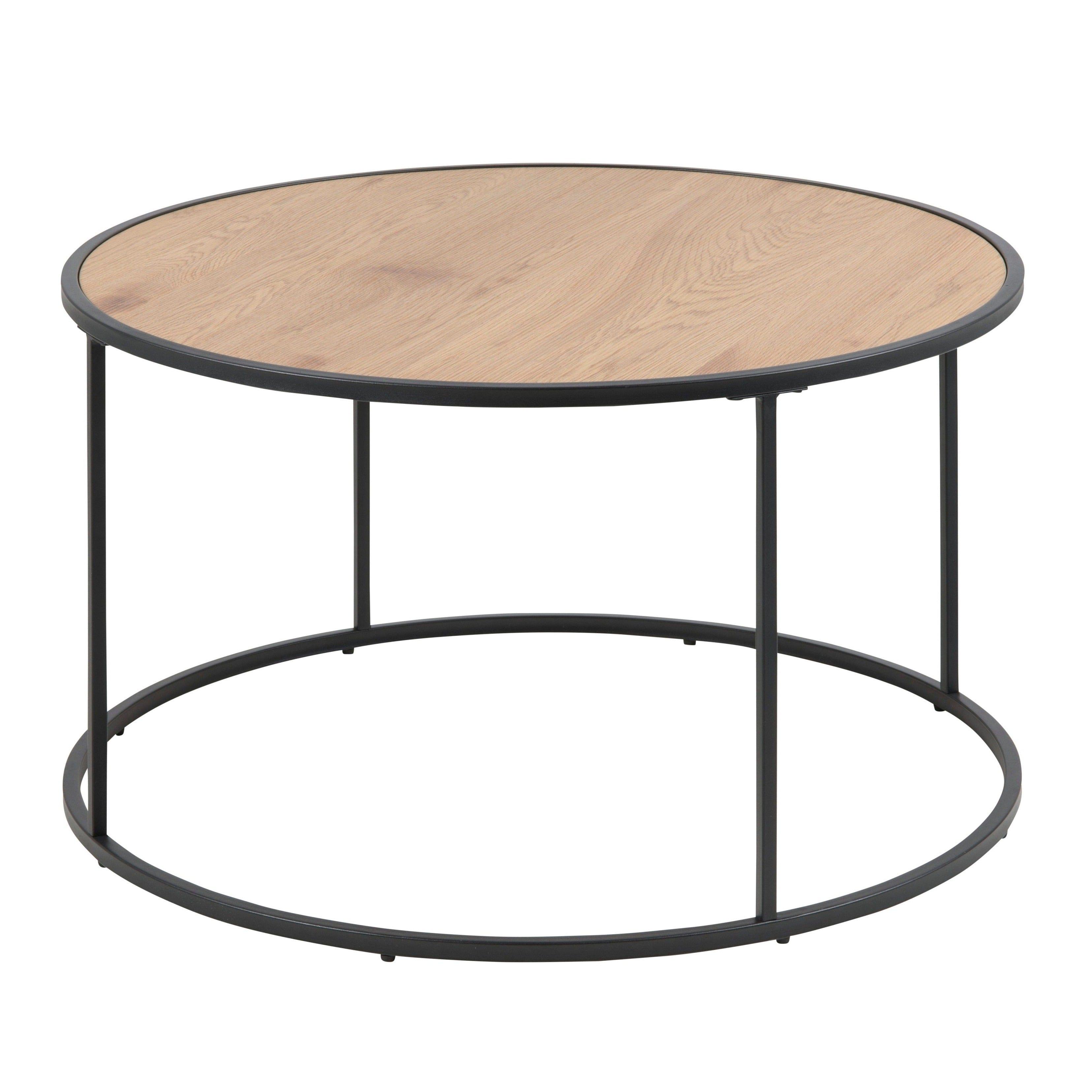 Stolik kawowy okrągły SEAFORD drewniany Home Essentials Eye on Design