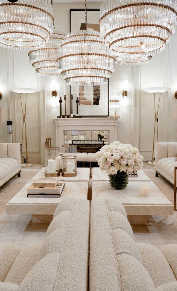 Stolik kawowy SARTORIA trawertyn Eichholtz Eye on Design