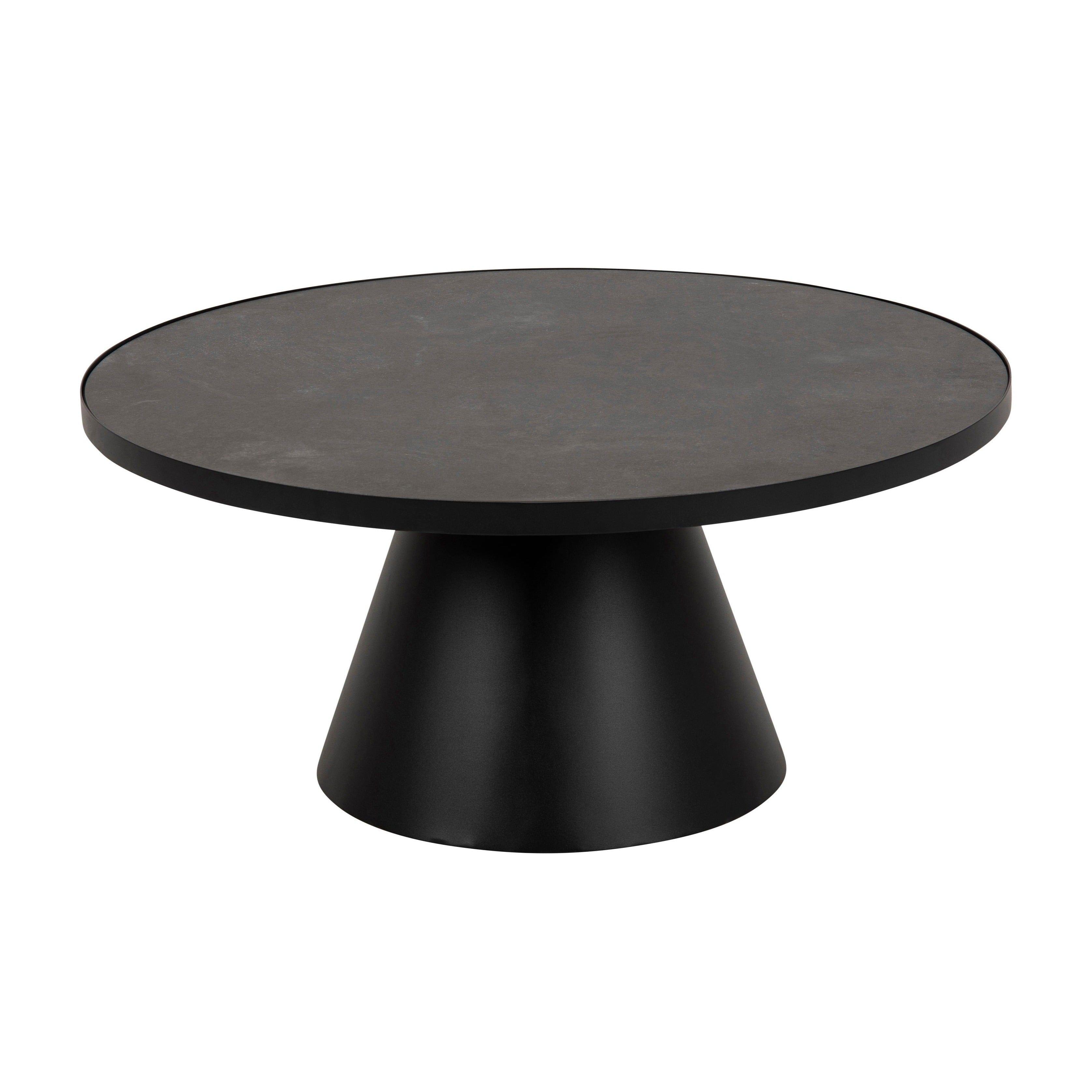 Stolik kawowy szeroki SOLI czarny Home Essentials Eye on Design