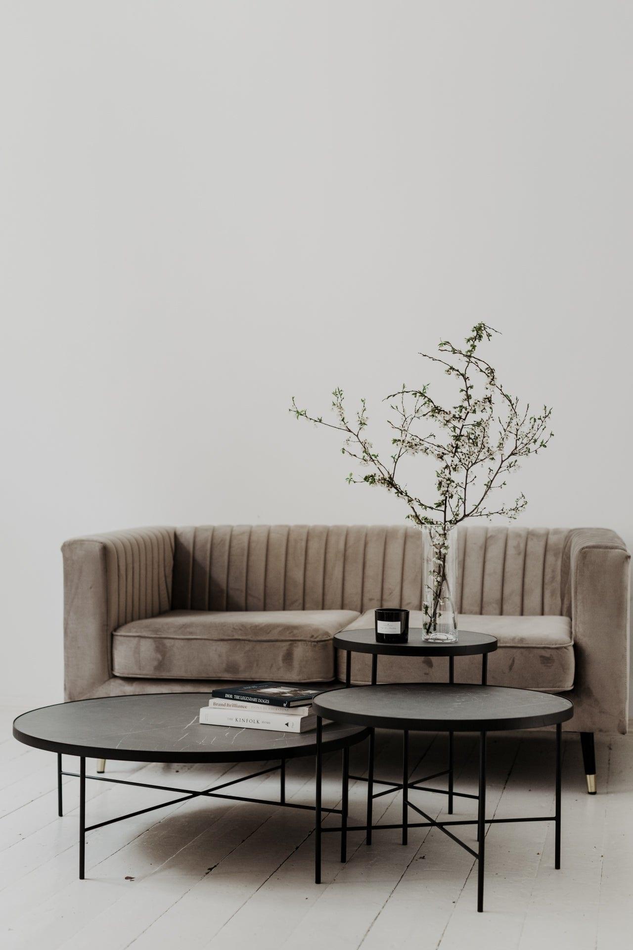Stolik kawowy TRE szary marmur Nordifra Eye on Design
