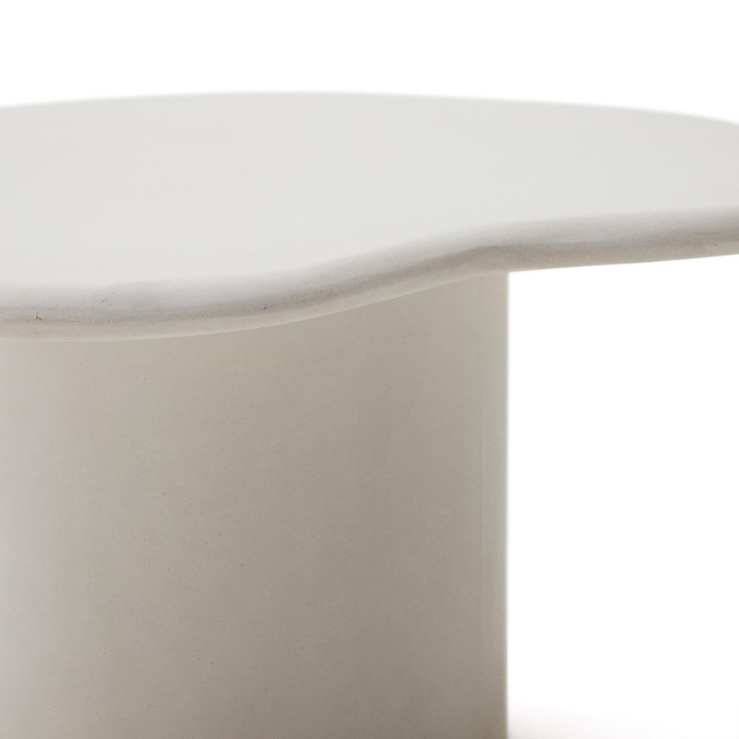 Stolik kawowy zewnętrzny MACARELLA biały cement La Forma Eye on Design