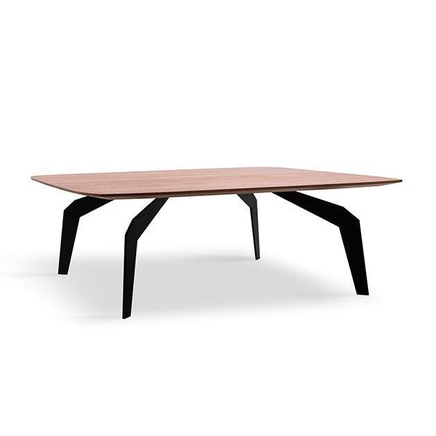 Stolik kwadratowy FEZA drewniany z czarną podstawą Nobonobo Eye on Design