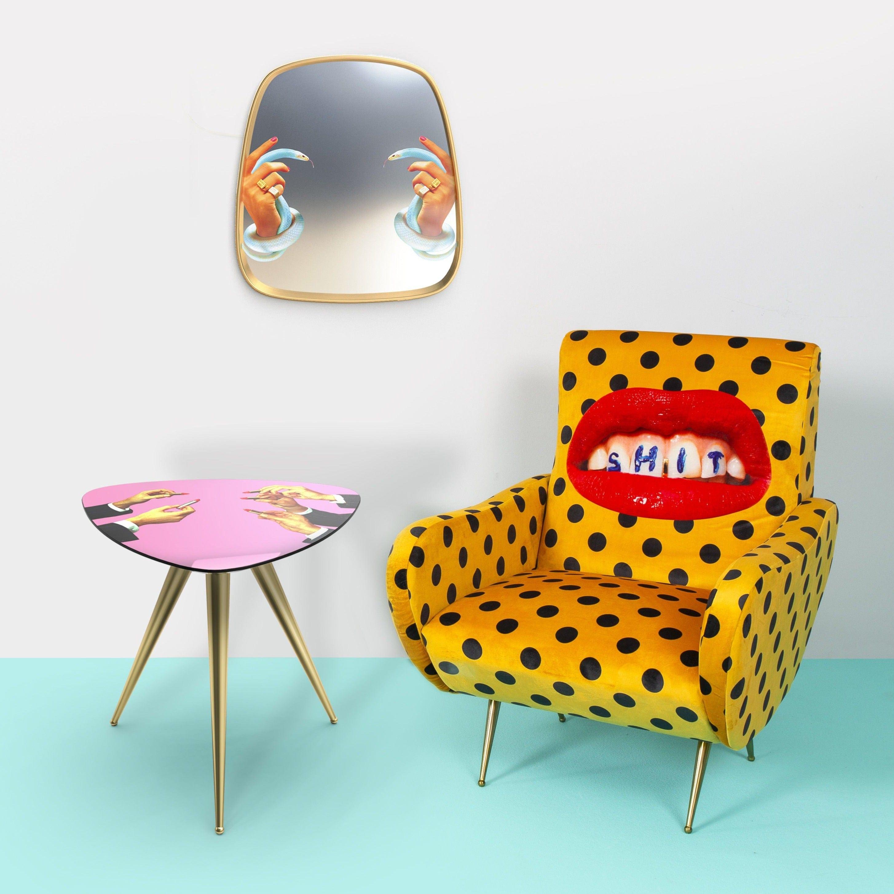 Stolik LIPSTICKS niebieski Seletti Eye on Design