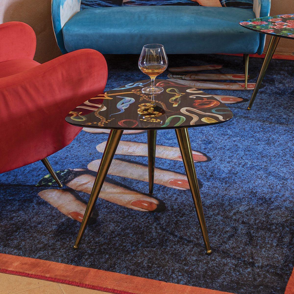 Stolik LIPSTICKS niebieski Seletti Eye on Design