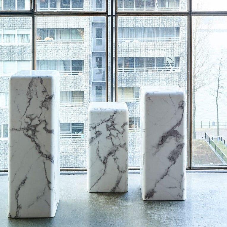 Stolik MARBLE LOOK biały Pols Potten Eye on Design