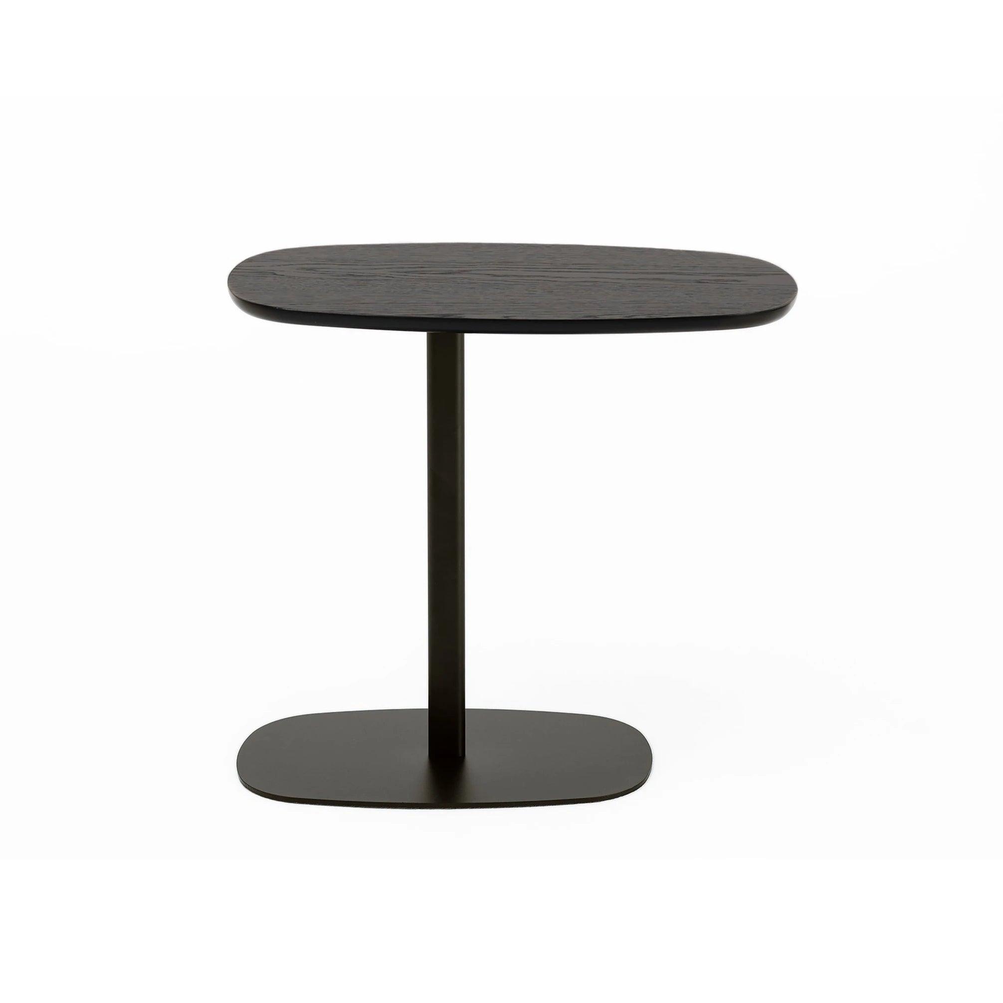 Stolik NATO SQUOVAL fornir z czarną podstawą Nobonobo Fornir - dąb czarny Eye on Design