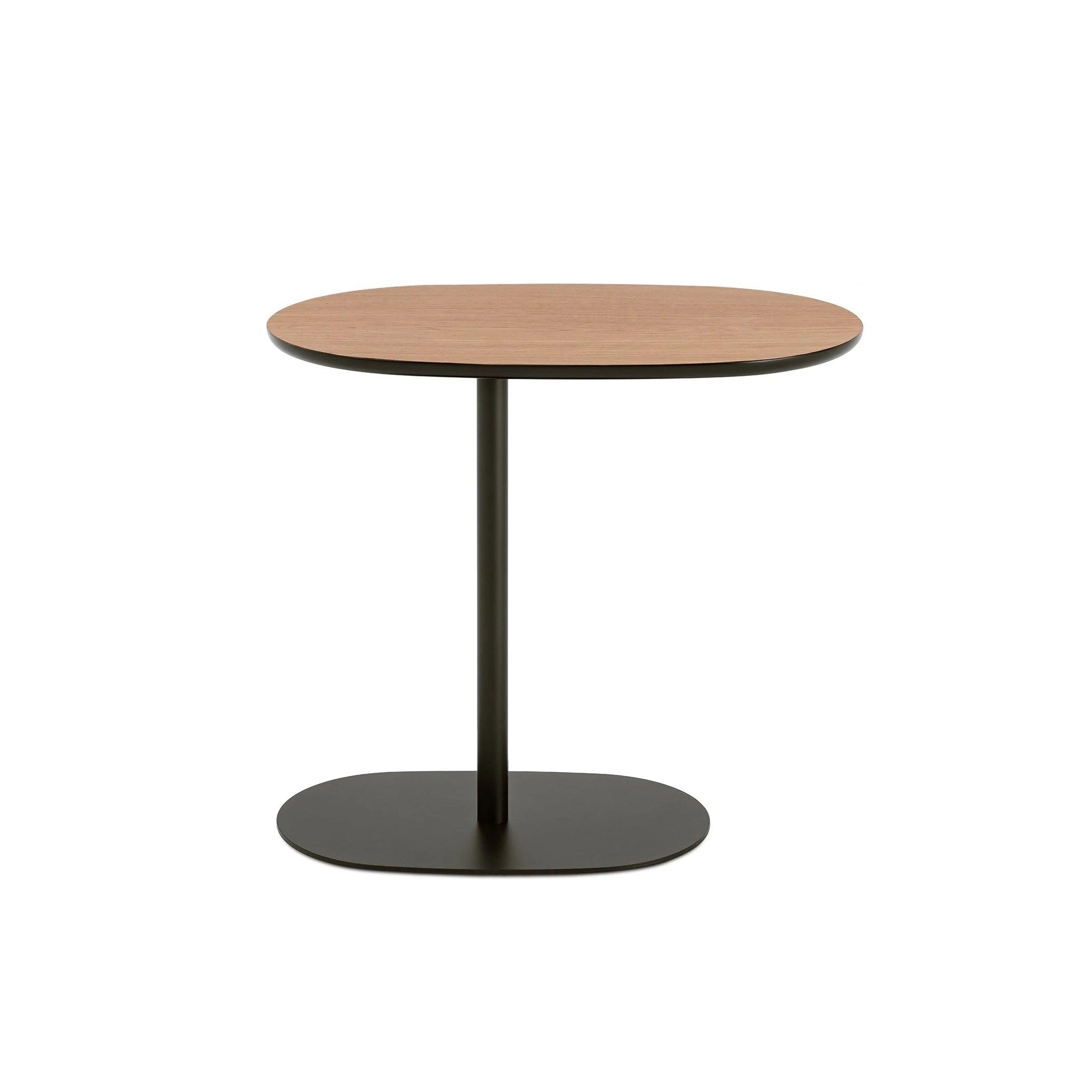 Stolik NATO STADIUM fornir z czarną podstawą Nobonobo Fornir - dąb naturalny Eye on Design